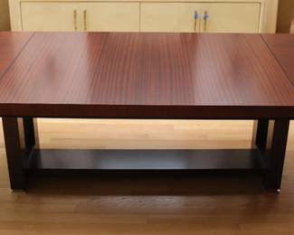 Custom- Made Modern Mahogany Extendable Dining Table
