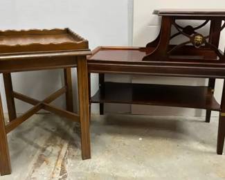Vintage Wood Side Tables
