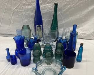 Blue Glassware