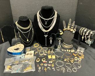 Gold Silvertoned Costume Jewelry