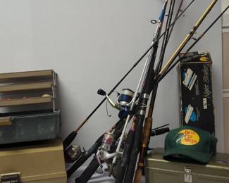 Gone Fishing Poles, Tackle boxes and More
