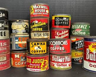 Vintage Coffee Cans