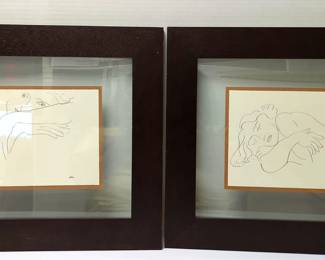 Pair of Floating Framed Matisse Prints