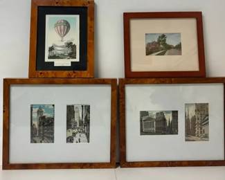 New York City, St. Louis Prints, framed and matted