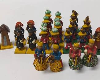 Brazilian Folk Art Pottery Figurines