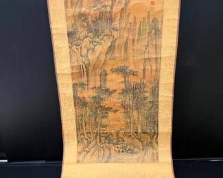 Chinese Hanging Landscape Scroll