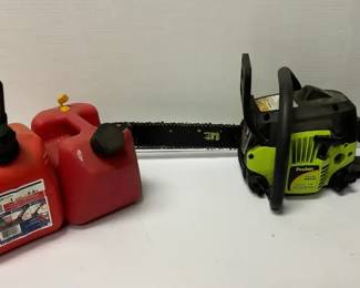 Poulan Model P3314 33cc14 Gas Chain Saw With 2 1.4 L Gas Cans