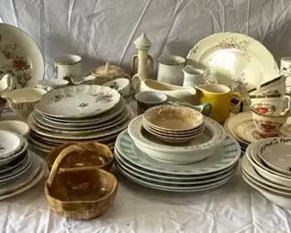 Mystery Lot of Floral Dishware