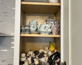 A collection of salt and pepper shakers.