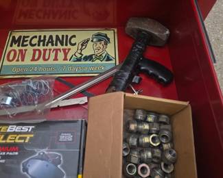 Signs and lug nuts
