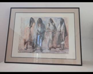 Internationally acclaimed sculptor and printmaker Francisco Zuñiga was born in Costa Rica. He studied drawing, stone sculpture, and engraving at the School of Fine Arts in San Jose. Later, in 1936, he studied stone carving at La Esmeralda in Mexico City. He was appointed to the faculty of La Esmeralda where he remained until his retirement in 1970. Zuniga's art reflects a love and respect for Central American people and traditions. In 1972, he created his first lithograph. As a complement to his emotionally powerful sculpture, Zuniga's prints articulate the sensitivity and sensuality of the human figure. He has been the recipient of numerous international prizes and awards. His work is exhibited frequently in prominent galleries throughout the world and may be found in the permanent collections of twenty-nine museums, including the Metropolitan Museum of Art in New York, the Los Angeles County Museum, the Mexican Museum in San Francisco, and the Phoenix Art Museum.