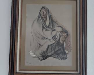 Internationally acclaimed sculptor and printmaker Francisco Zuñiga was born in Costa Rica. He studied drawing, stone sculpture, and engraving at the School of Fine Arts in San Jose. Later, in 1936, he studied stone carving at La Esmeralda in Mexico City. He was appointed to the faculty of La Esmeralda where he remained until his retirement in 1970. Zuniga's art reflects a love and respect for Central American people and traditions. In 1972, he created his first lithograph. As a complement to his emotionally powerful sculpture, Zuniga's prints articulate the sensitivity and sensuality of the human figure. He has been the recipient of numerous international prizes and awards. His work is exhibited frequently in prominent galleries throughout the world and may be found in the permanent collections of twenty-nine museums, including the Metropolitan Museum of Art in New York, the Los Angeles County Museum, the Mexican Museum in San Francisco, and the Phoenix Art Museum.