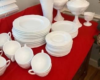 Tons of Indiana Milk Glass