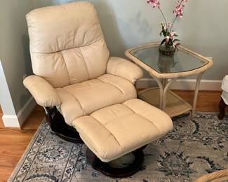 Great Reclining “Stress Free” Chair and Ottoman 
