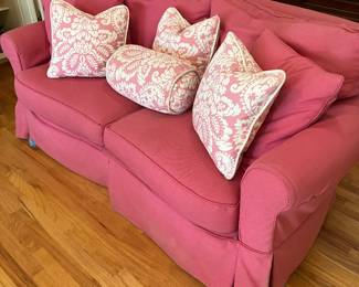 Slip Covered Love Seat