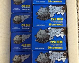  Silver Bear .223 Rem Ammo, Approx 320 Rounds, Local Pickup Only