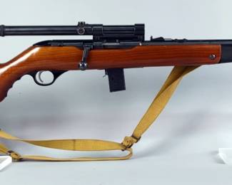 O.F Mossberg & Sons 342K .22 SLLR Bolt Action Rifle SN# Not Found, Weaver B4 Scope, Canvas Sling, Rubber Butt Cover 