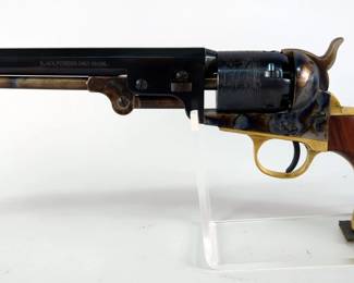  F.LLI Pietta 1851 Navy .36 Cal 6-Shot Black Powder Revolver SN# 734119, Includes Hornady 36 Cal Lead Round Balls, And Cabela's .36 Caliber Black Powder Revolver Starter Kit With Flask, Powder Measure, Capper, Nipple Wrench, Wads, And Balls