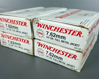 Winchester 7.62mm Ammo, Approx 80 Rounds, Local Pickup Only 