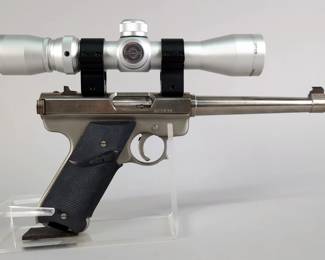 AMT Lightning .22 LR Pistol SN# G04839, 6.5" Bbl, Simmons 2-6x32 Scope, 3 Total Mags