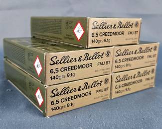 Sellier & Bellot 6.5 Creedmoor Ammo, Approx 100 Rounds, Local Pickup Only