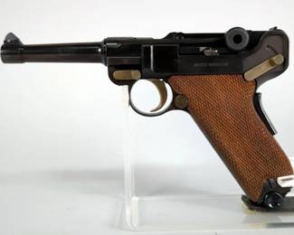 Interarms Mauser Parabellum 9mm Luger Pistol SN# 11 006187, US Seal Stamped On Top Of Frame, 4" Bbl, Manual, 2 Total Mags, In Original Box