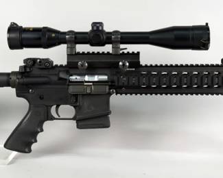 Ruger SR-556 5.56 Nato Rifle SN# 590-00477, Springfield Armory 4-14x40 Tactical Scope With Box, Adjustable Stock, Flip Up Sights, Extra Ruger Rail Covers, Ruger Soft Case, Flambeau Hard Case, In Original Box