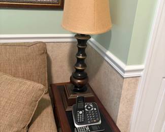 . . . table lamp on end table