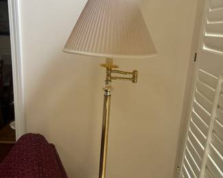 . . . brass standing lamp
