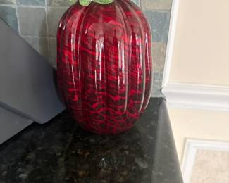 . . . art glass pumpkin
