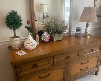 . . . mid-century mirrored dresser