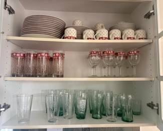 . . . nice glassware and china