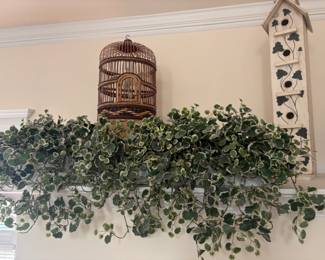 . . . bird cage and foilage