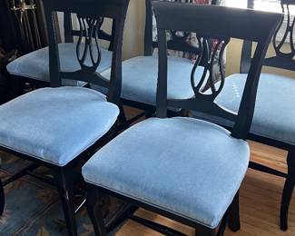 Walter Smithe dining chairs and round expandable table 