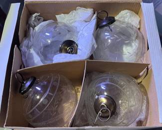 Crate and Barrel Crystal ornaments 