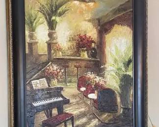 Oversized Piano Painting