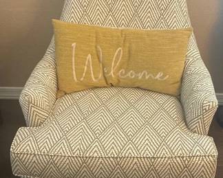 CremeGrey Accent Chair