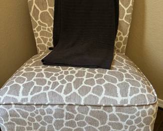GreyWhite Patterned Chair