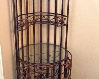 Rustic Metal Wine Rack