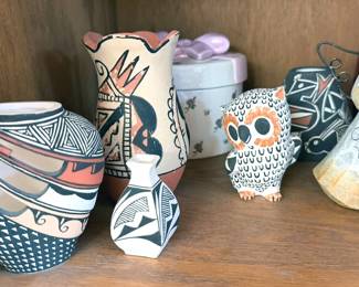 Assorted pottery