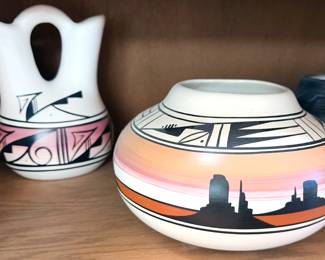 Assorted Native American pottery
