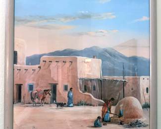Pueblo scene