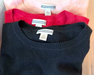 Cashmere sweaters