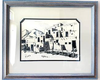 Pueblo scene