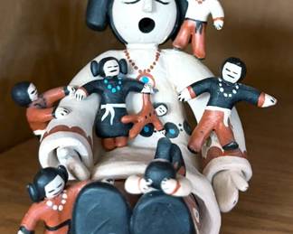 Storyteller ceramic doll
