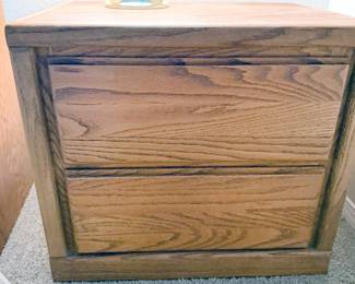 Wood nightstand