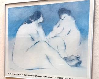 RC Gorman framed poster