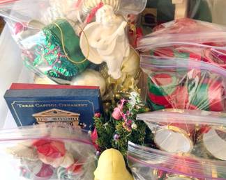 Holiday: decor, ornaments, nativity set, Crystal Falls village, Spode tree goblets, wrapping paper