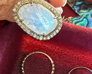 Moonstone ring