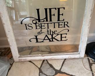 Painted vtg window
